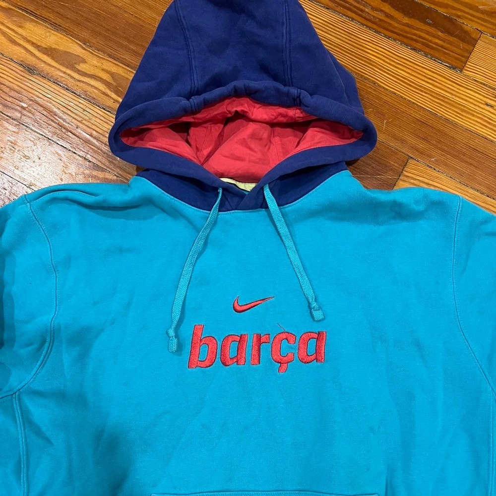2016 FC Barcelona X Nike Center Swoosh Hoodie size M